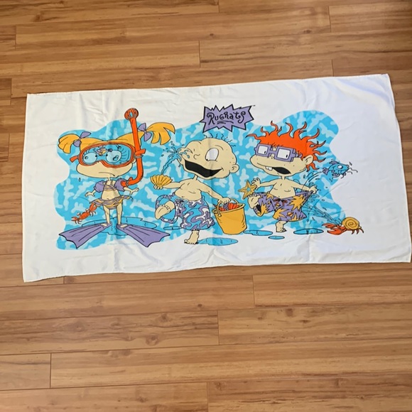 Bath | Vintage Rugrats Beach Bath Towel Nickelodeon Rug Rats Rugrat Jay ...